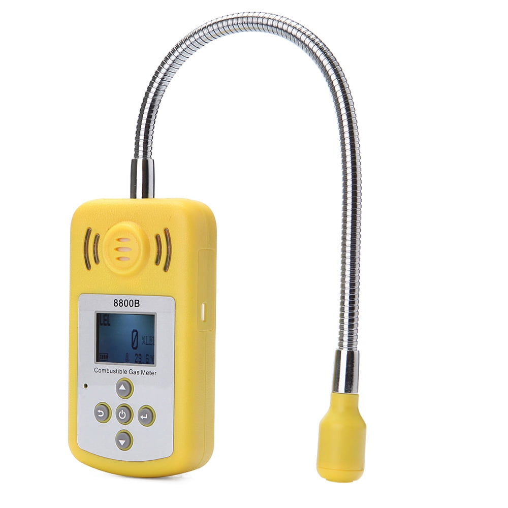 LCD Gas Leak Detector Natural Gas Methane Combustible Tester Analyzer Alarm Tool 