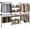 L2, variant on Industrial Pipe Clothing Rack With Double Hanging Rods Wall Mounted Wooden Storage Shelf For Walk In Closet Laundry Room