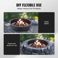 thumbnail image 4 of Fire Pit Ring Round 44 Inch Outer Steel Liner DIY Campfire Ring, High-Temperature Resistant Carbon Steel, Rust-Resistant, Easy Assembly, Ideal for Backyard, Garden, or Patio, 4 of 6