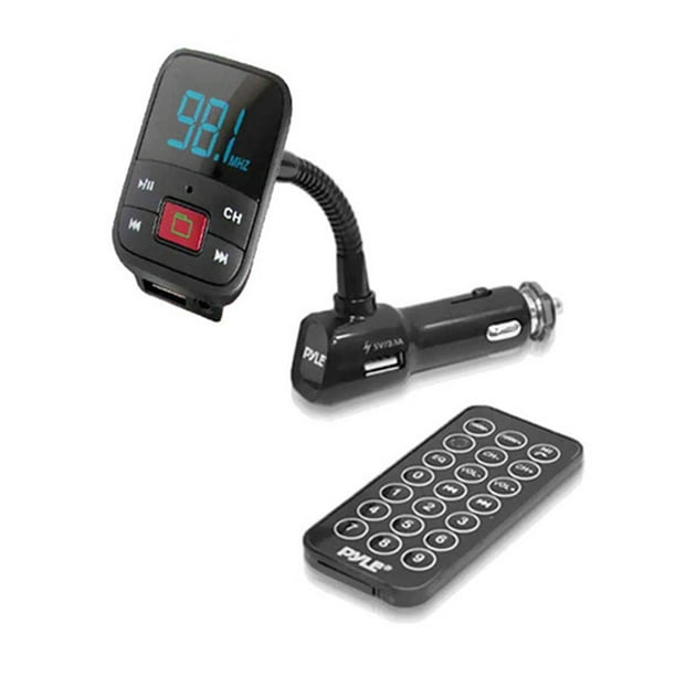 FM Radio Transmitter with USB & Micro SD Card Readers for MP3/WMA