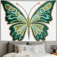 thumbnail image 2 of COMIO Big Butterfly Green Hanging Tapestry, Suitable for Bedroom Decoration Painting, 2 of 6