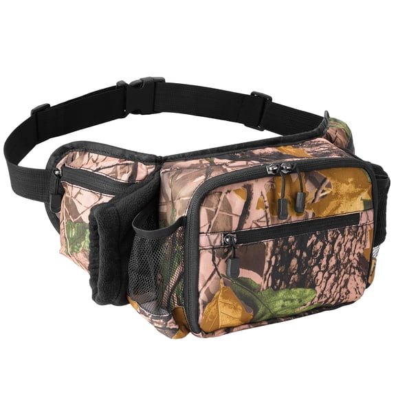 Ebaokuup Hunting Camo Waist Pack with Hand Warmer & Adjustable Belt