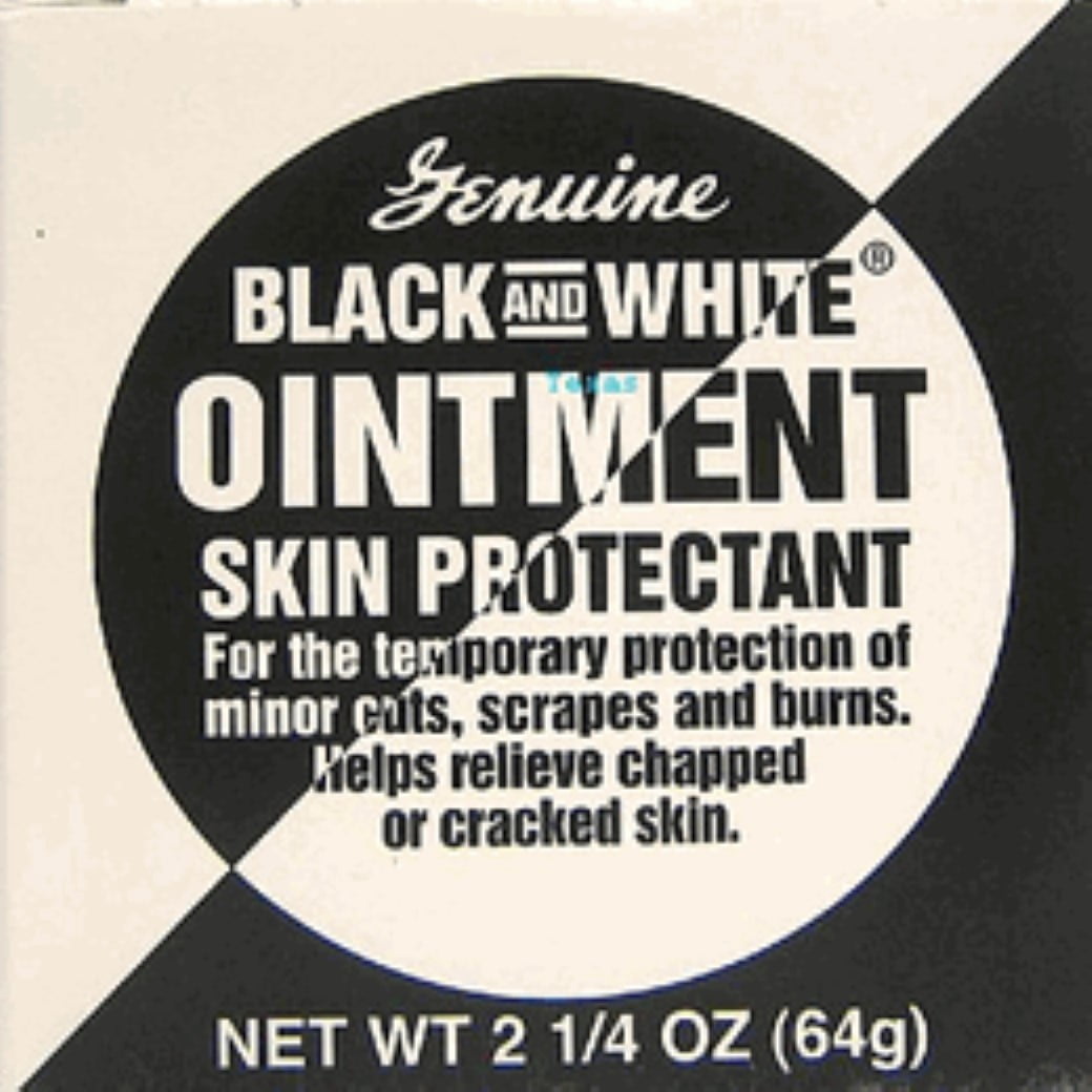 black and white ointment skin protectant
