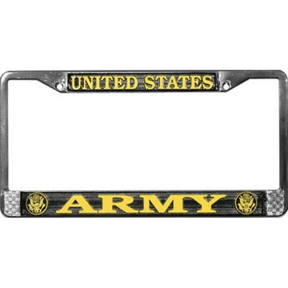 United States Army Chrome License Plate Frame