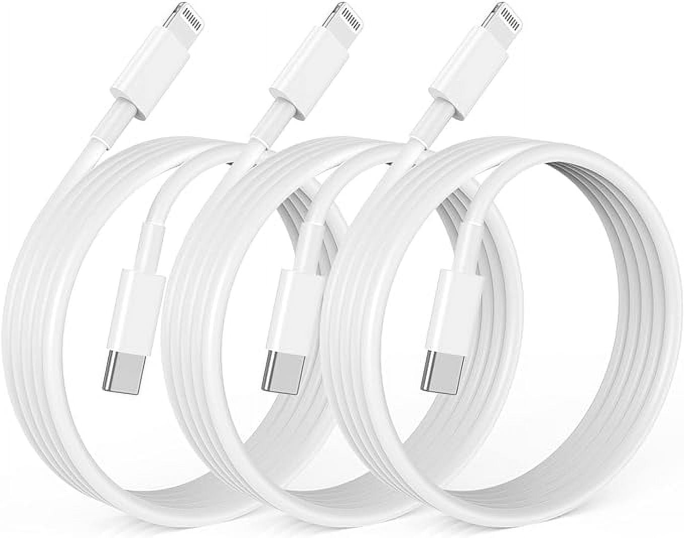 Cable De Carga Rápida Tipo C Para Iphone 11/12/13/14 Y Ipad Eo Safe Imports  Esi-4472 Color Blanco 2 M 2 Piezas