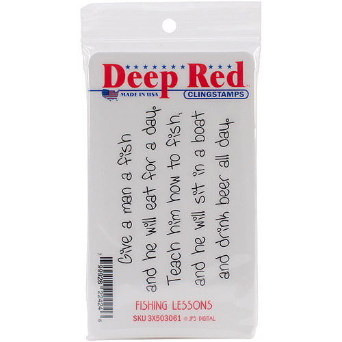 Deep Red Stamps Special Person Rubber Cling Stamps