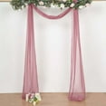 thumbnail image 2 of Efavormart 18Ft Mauve Sheer Organza Curtain Panels, Window Scarf Valance Wedding Arch Draping Fabric for Top Table Event Party Home Decor Stair Bow Backdrop Curtain Decoration, 2 of 4