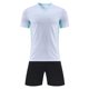 thumbnail image 1 of Odeerbi Conjunto de Uniformes de Entrenamiento de Fútbol de Malla de Niños Y Niñas Color Sólido Pantalones Cortos de Camiseta de Manga Corta Conjunto Atlético Seco Rápido Para 1-12 Años, 1 of 5
