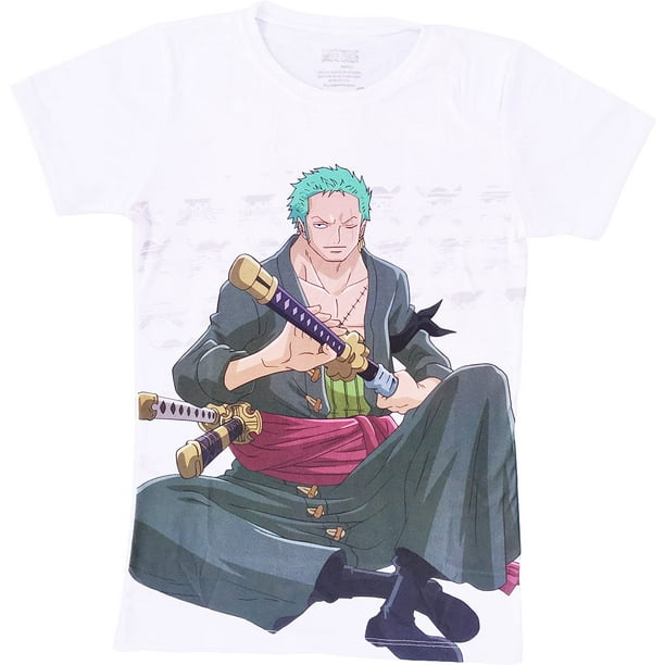 One Piece New World Zoro Jrs T Shirt X Large White Sold By Genki Anime By Brand One Piece Walmart Com
