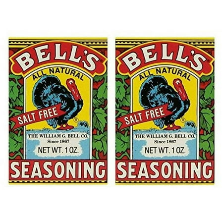 Bell's All Natural Seasoning â€“ 1 oz Box â€“ Classic Salt-Free Poultry Blend â€“ Gluten-Free, Kosher, Non-GMO (Pack of 2)