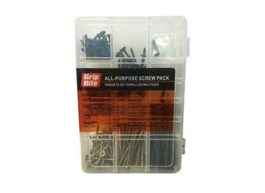 Grip-Rite Indoor-Use Screws Assorted Sizes (170-pack)