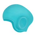 thumbnail image 1 of Gorro de natación profesional de silicona para adultos y niños, para hombres y mujeres, impermeable, de color sólido, para cabello largo, con protección para las orejas, 1 of 4