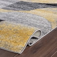 thumbnail image 4 of World Rug Gallery Modern Geometric Design Area Rug - YELLOW 5' X 7', 4 of 8