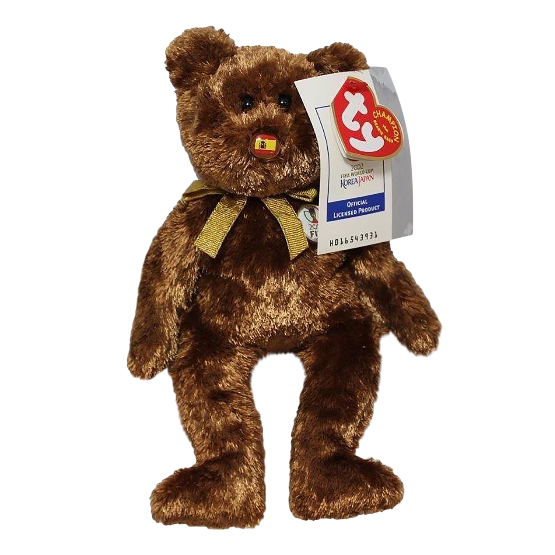 Ty Beanie Baby: Champion Italy FIFA World Cup Bear | Stuffed