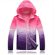 thumbnail image 1 of Chamarra Repelente Unisex Deporte, Para Correr Ejercicio - Fucsia-Blanco - L Dara Baby D0025_17, 1 of 3