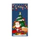 thumbnail image 2 of Cortina de puerta navideña con bandera para exteriores, decoración de fondo de Papá Noel y cachorro, tela de poliéster para colgar., 2 of 5