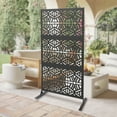 thumbnail image 4 of Wildnix Patio Privacy Screen, Rustproof Steel Divider, Vertical Removable Partition for Home, Office, and Hospitals, Easy to Install, 4 of 6