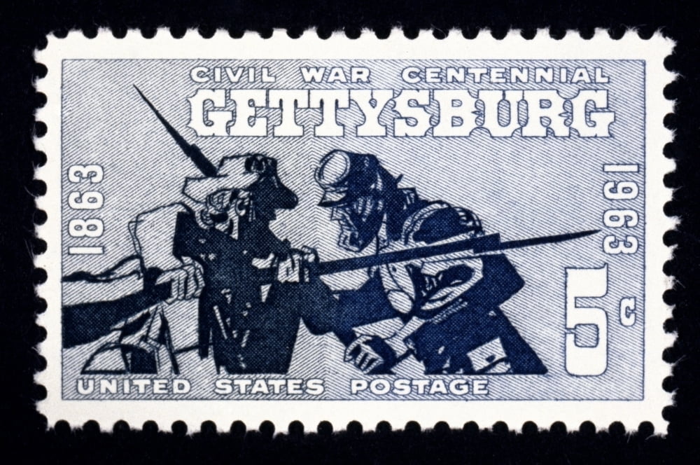 Civil War Gettysburg. Nbattle Of Gettysburg Centennial U.S. Postage