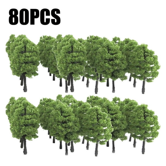 80pcs HO OO Scale Model Trees Train Railroad Layout Diorama Wargame Scenery 3.5cm