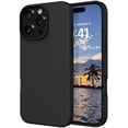 thumbnail image 1 of Funda DOMAVER para iPhone 16 Pro Max de 6.9 pulgadas, silicona líquida, negra, 1 of 8