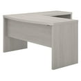 thumbnail image 1 of Pemberly Row Contemporary Engineered Wood L-Shaped Bow Front Desk in Gray Sand, 1 of 6