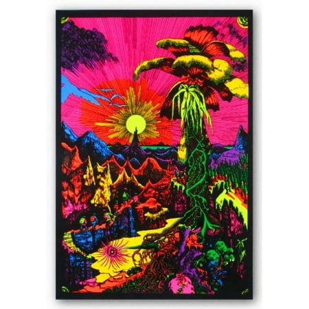 - (24x36) Lost Horizon (Landscape) Flocked Blacklight Poster Print..., By Poster Revolution Ship from US