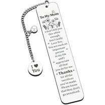 Mothers Day Bookmark Gifts for Women Mom Gifts from Daughter Son Birthday Gifts for Mom Bookmark Gift for Mom I Love You Gifts for Mom Mother Mommy New Mom Gifts First Time Mom Gift for Reading
