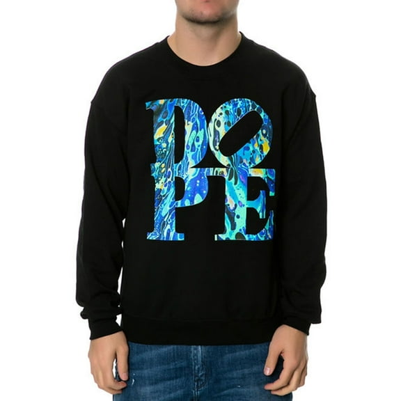 DOPE Mens The Foiled Sweatshirt, Black, X-Large