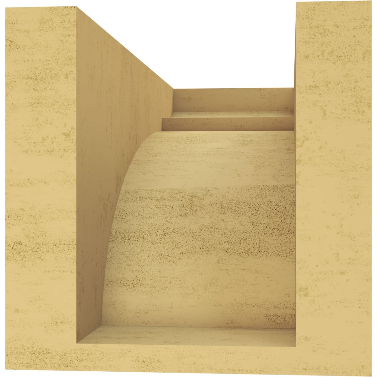 5"W x 10"D x 5"H Wide Yorktown Rough Cedar Woodgrain TimberThane Corbel, Primed Tan