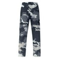thumbnail image 4 of QATAINLAV Camo Pants for Men Casual Drawstring Elastic Waist Tapered Sweatpants Camouflage Print Plus Size Climbing Cargo Pants with Pockets Black 3XL, 4 of 7