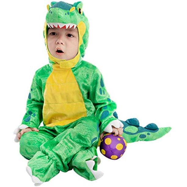 Baby Green T Rex Costume For Halloween Trick Or Treating Dinosaur Dress Up Pretend Play 12 18 Months Walmart Com Walmart Com