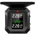 thumbnail image 2 of Motorcycle TPMS Tire Pressure Monitoring System USB Solar Powered Wireless Motorcycle TPMS with 2 Sensors LCD Display Waterproof Moto Tyre Alarm Systems for Motor Bike, 2 of 10