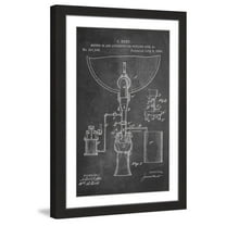 "Bottling Beer 1884 Chalk" Framed Painting Art Print, 16" x 1.5"