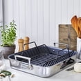thumbnail image 2 of ZWILLING Polished Stainless Steel Ceramic Nonstick Roasting Pan, 2 of 3