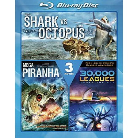 Sea Ray 185 Bowrider - 30,000 Leagues Under The Sea / Mega Shark Vs. Giant Octopus / Mega Piranha (Blu-ray) (Widescreen)
