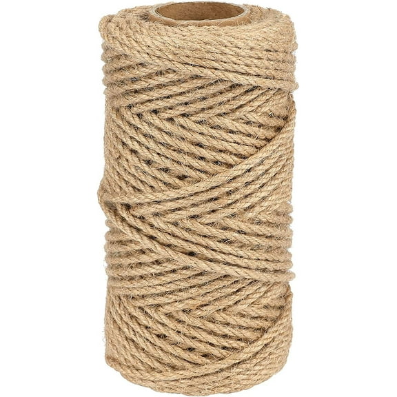 Bekayaa Jute rope for crafts, 4 mm diameter, 50 m, natural color 1 piece