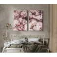 thumbnail image 2 of PixonSign Canvas Print Wall Art Set Field of Light Pink Carnations Botanical Bouquet Photography Realism Romantics Portrait Colorful Multicolor Ultra for Living Room, Bedroom, Office - 16"x24"x2, 2 of 5