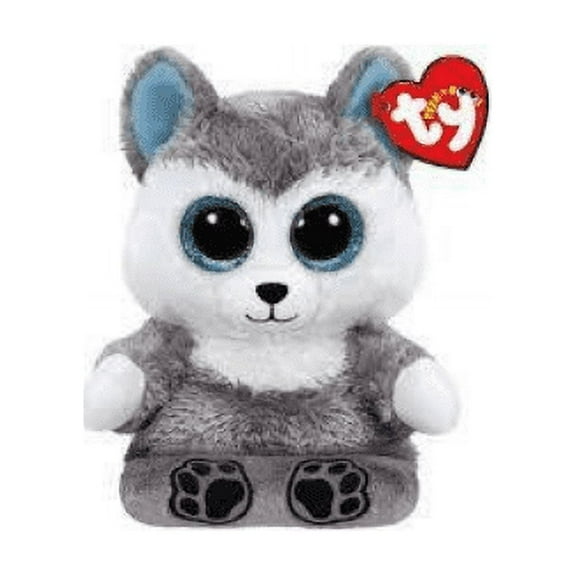 Ty Peek-A-Boos - SCOUT Husky the Dog (6" Plush)(Phone Holder Screen Cleaner)(BONUS 1 FUN CHOPS & 1 RANDOM TY ERASER)