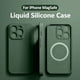 thumbnail image 2 of Original Liquid Silicone For MagSafe Phone Cases For iPhone 15 13 12 11 14 Pro Max Mini X XR XS 7 8 Plus SE 2020 Case Back Cover, 2 of 5