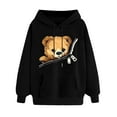 thumbnail image 2 of Ruimatai Women's Print Hoodie Sweatshirt Long Sleeve Pullover Comfortable Winter Warm Casual Fashion Top Blouse, 2 of 5