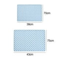 thumbnail image 2 of TPE With Suction Cup Water Leakage Porous Bath Mats Suction Grip Mat Shower Mat Bathroom Products GREEN 70X38CM, 2 of 8