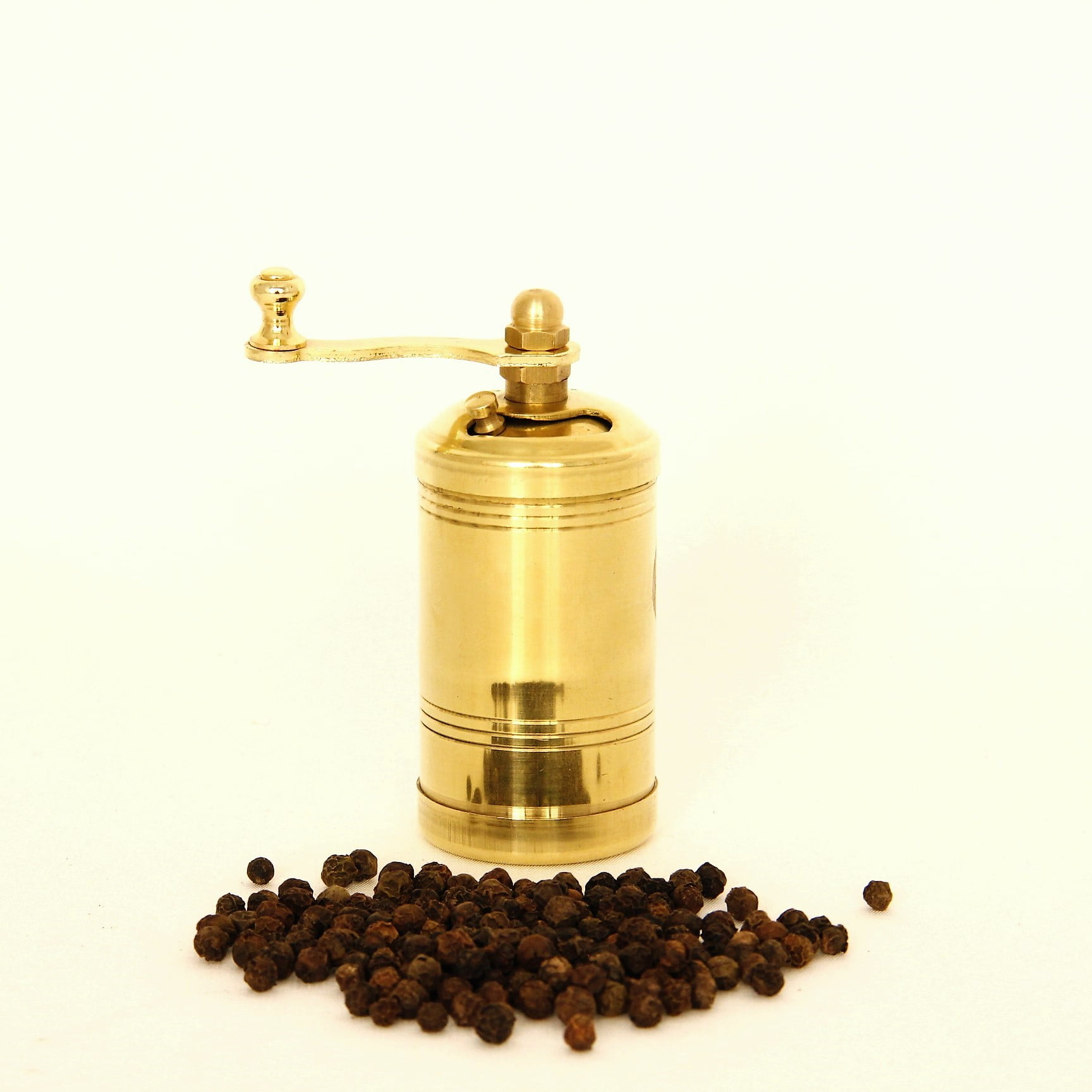 Manual Pepper Mill, Brass Mill, Handmade Grinder, Pepper Grinder, 3.4 inches Height