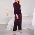 thumbnail image 3 of Sikiie Dark Purple Glitter Pajamas for Women Set, Womens Pajama Sets, Lounge Sets for Women, 2pjs for Women-Large, 3 of 7