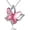 October Birthstone - Light Rose Pink Crystal, variant on Gift Butterfly Birthstone Crystal Necklace, Silver Tone with 18u201d+2u201d Chain, Necklace for Motheru2019s Day Anniversary Birthday Gifts for Women and Daughter