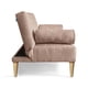 thumbnail image 5 of Sofá Cama Makora Zambroni Con Memory Foam, Color Palo De Rosa, Velvet Respaldo Reclinable De 3 posiciones., 5 of 10