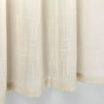 thumbnail image 3 of Diamond Home Modern Beige Line Weave Pattern Rod Pocket Semi-Sheer Sets Curtains, 27 x 24 in (2 Panels), 3 of 5
