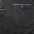 thumbnail image 3 of pstuiky camisetas camisas para hombre, Blusa de manga corta con cuello vuelto, bolsillos y botones de colores lisos para hombre camisas casuales para hombre m, 3 of 7