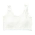 thumbnail image 2 of RXIRUCGD Girl's Primary And Secondary School Solid Color Comfortable Camisole Bra( White, Size:13 Years ), 2 of 5