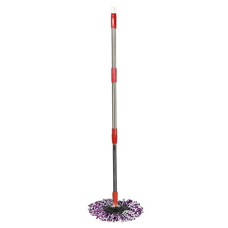 

Clearance Tdoenbutw Spin Mop Pole Handle Replacement for Floor Mop 360 No Foot Pedal Version Red 1 Set of Rotating Mop Rods and Heads Clearance Sale