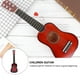 thumbnail image 4 of Guitarra acústica de 21 pulgadas, guitarra de madera portátil de tamaño pequeño para niños (rojo), 4 of 6